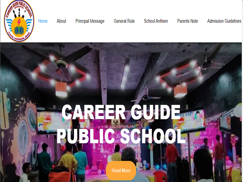 PK IT Solutions responsive website project for Carrier Guide Public School